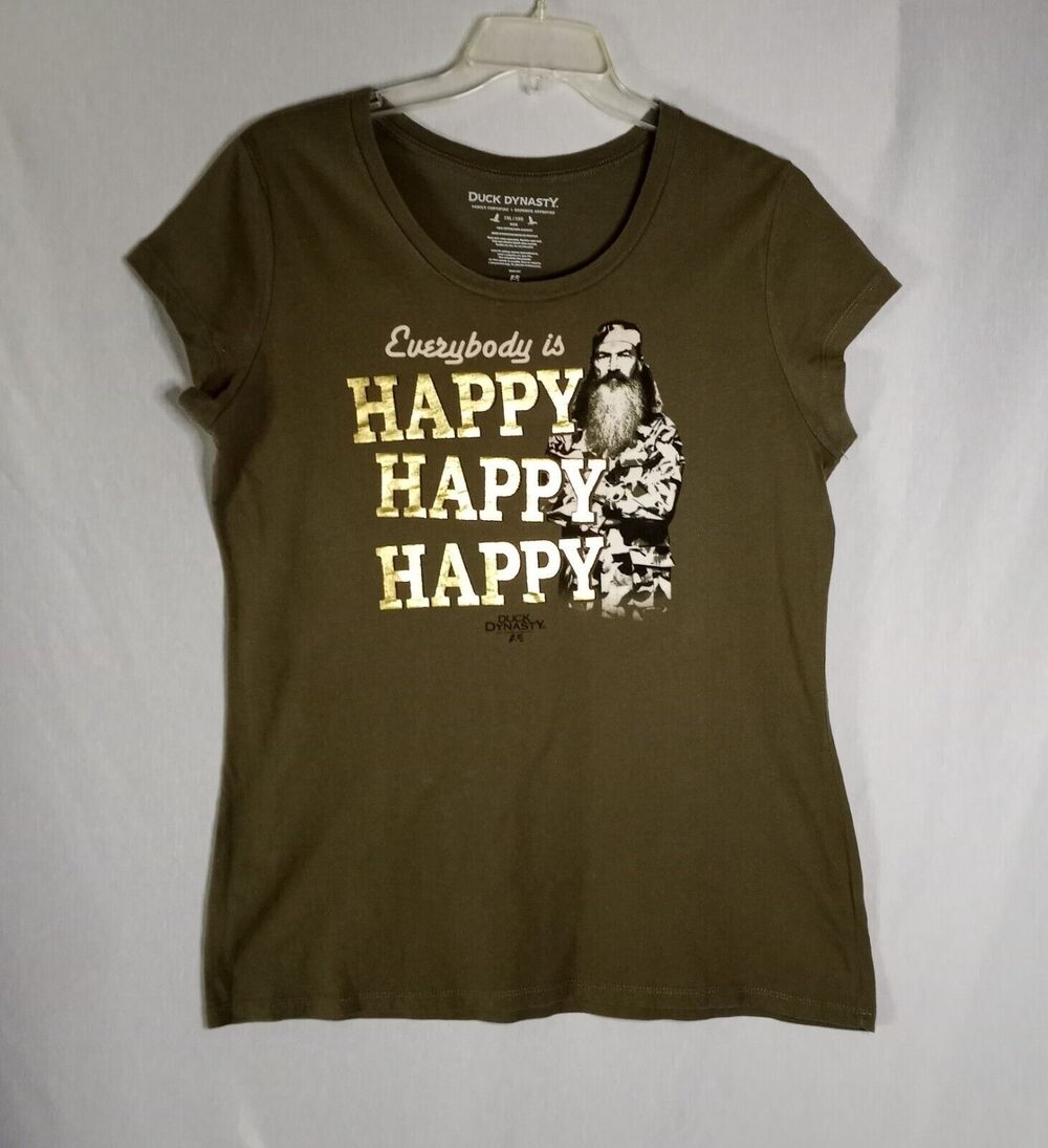 Duck Dynasty T-Shirt Womens 3XL Olive Short Sleeve TV Series Show